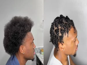 adding hair to two strand twist for men