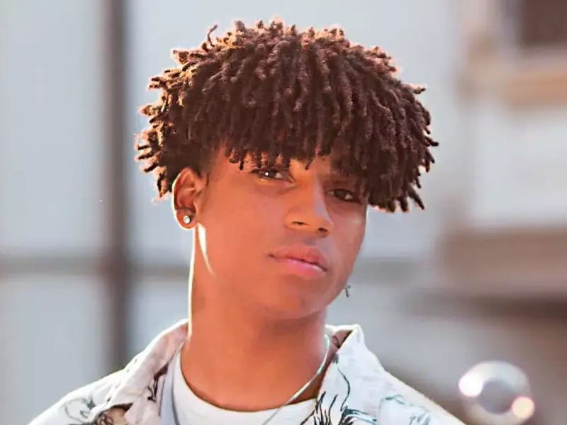 curly twist hairstyles for man