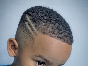 drop fade with design for kids