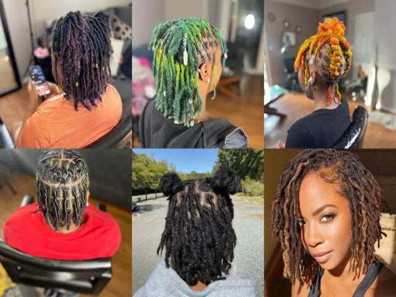 how to style short dreadlocks for ladies