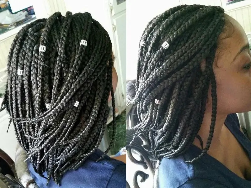 medium pixie braids for women