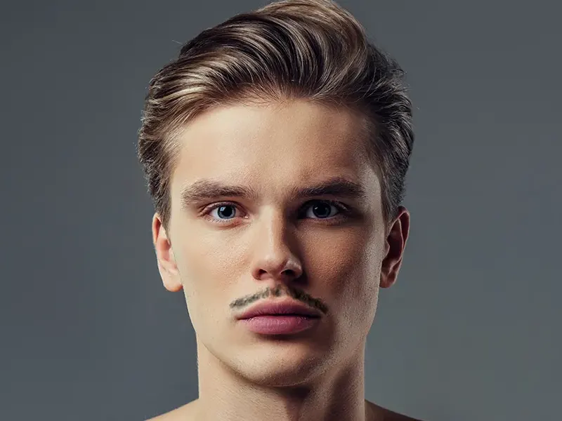 skinny mustaches for men
