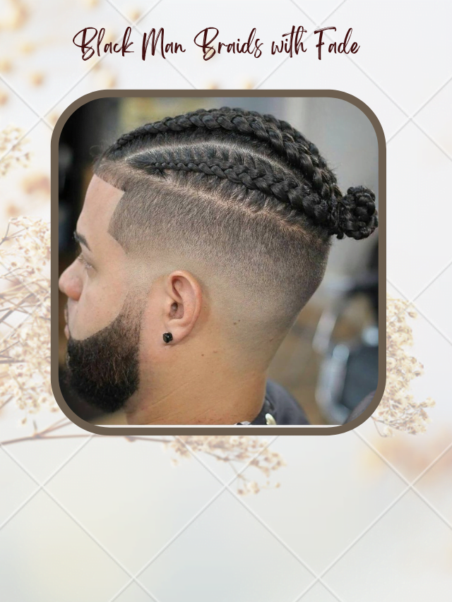 Maintain Hairstyle Black Man Braids with Fade